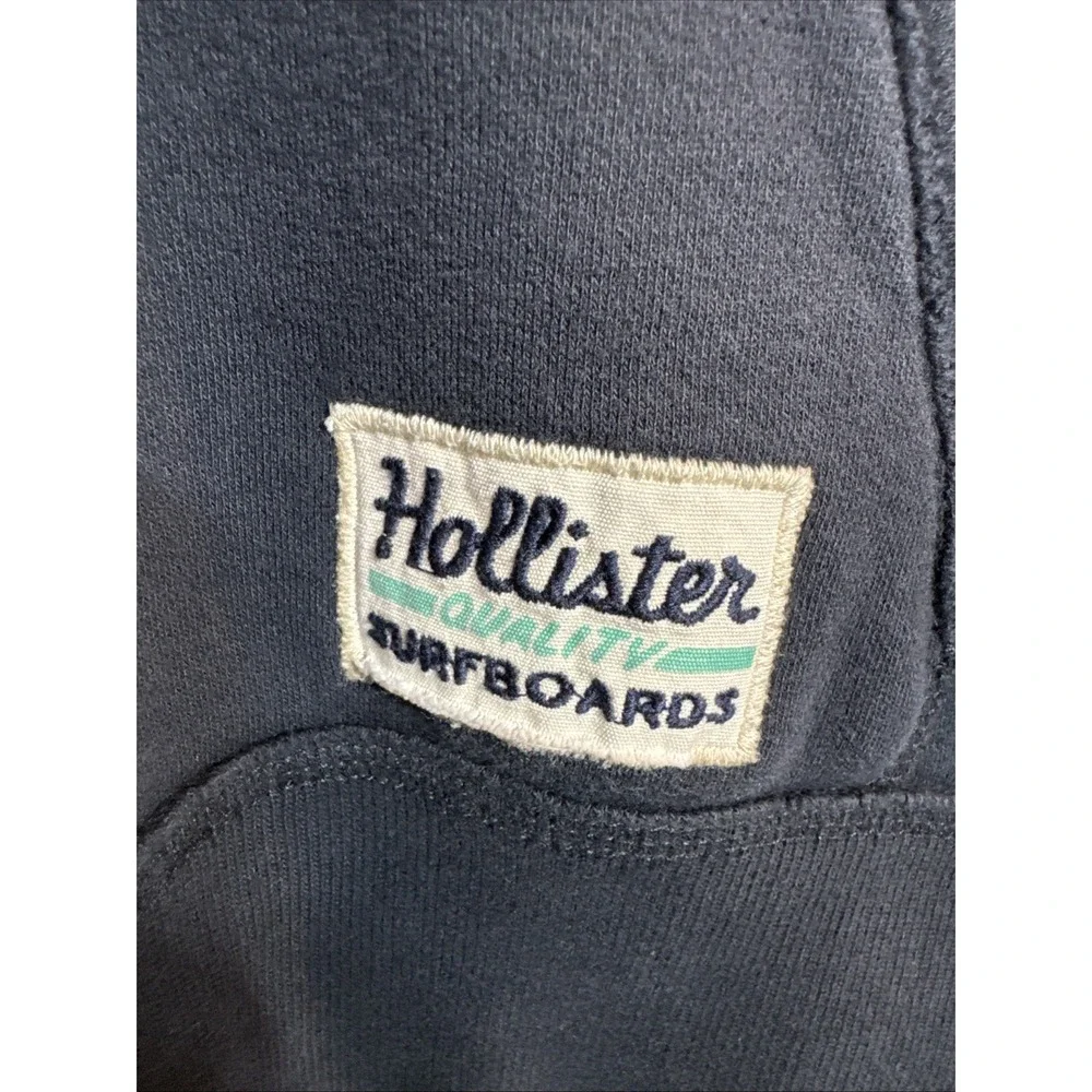 Vintage HOLLISTER Quarter Button Sweatshirt Thick Pull Over Men's Medium Y2K‎